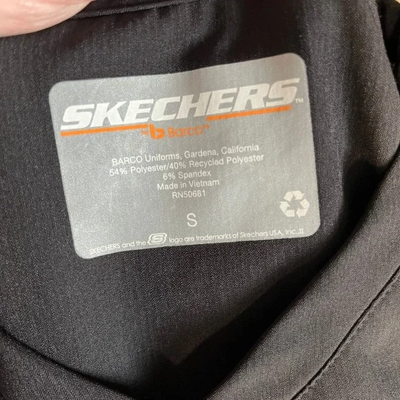 Skechers by Barco Scrub Set Women Gray Black Navy 3 Piece Bundle V-Neck Jogger S - Picture 9 of 16